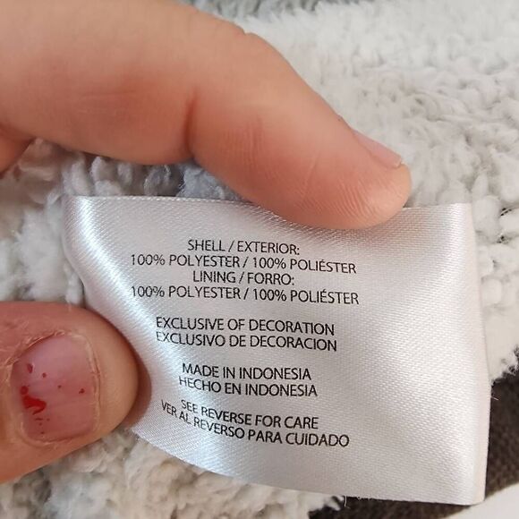 Orvis Men's Size XL Sherpa Lined Quarter 1/4 Zip Pullover Sweater Brown - Picture 6 of 6